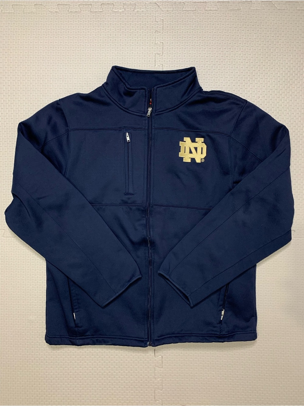 Notre Dame Navy Full-Zip Men's Jacket